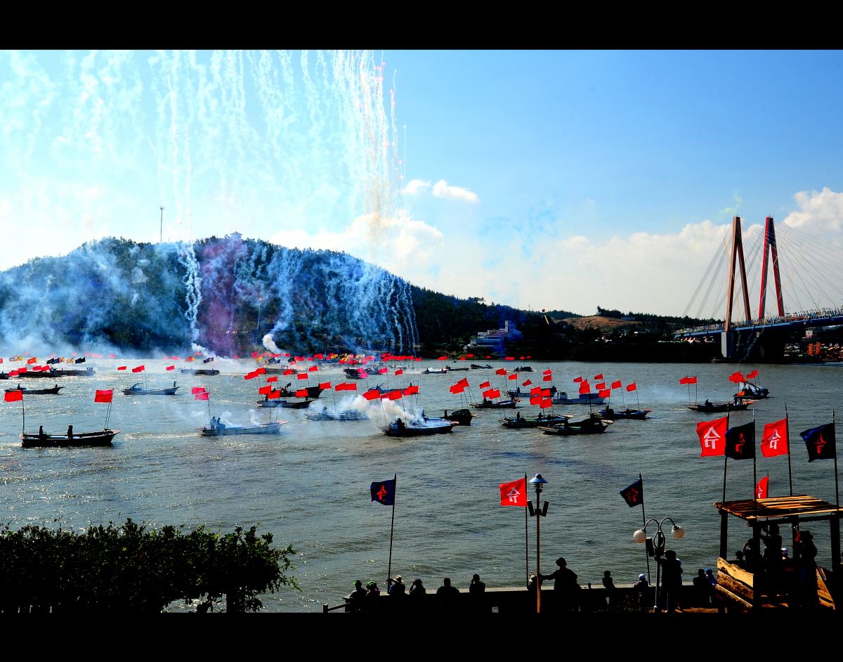 2011 관광사진 입선작(명량해전 재현) 이미지