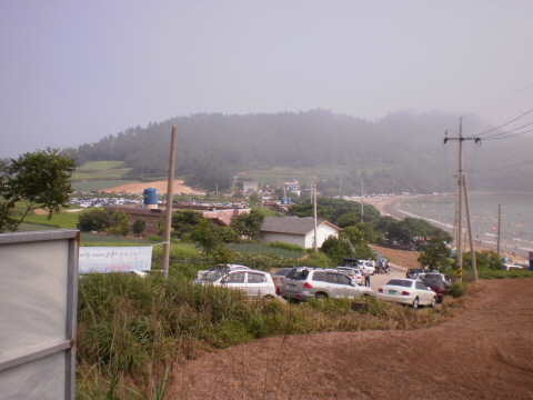 금갑 해수욕장 주차장 시설요망. 이미지