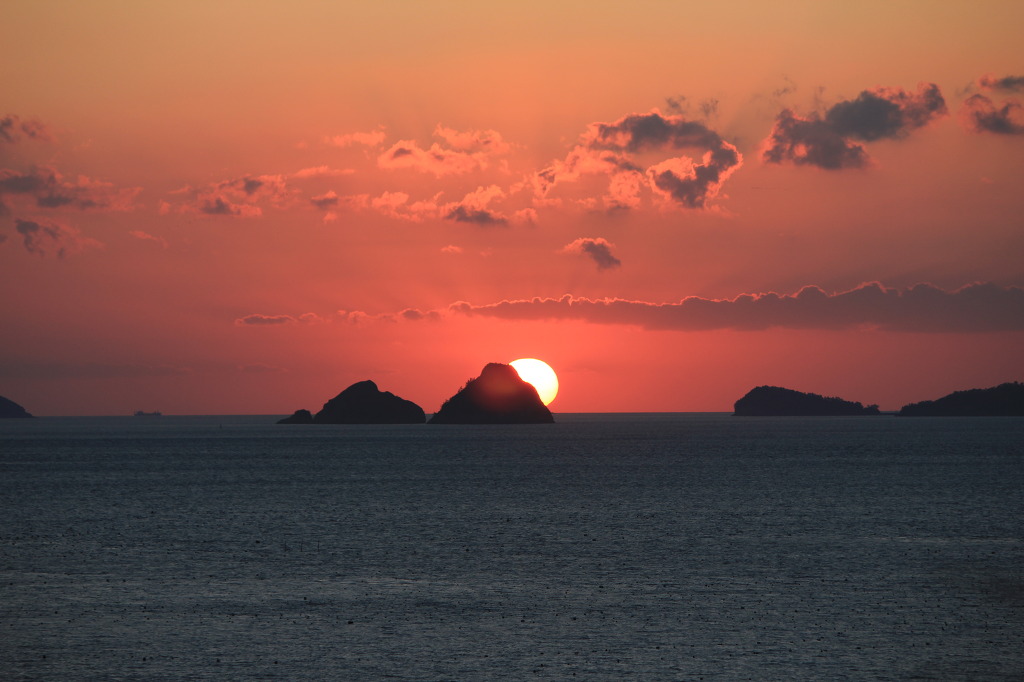 아름다운 진도 서해의노을 이미지