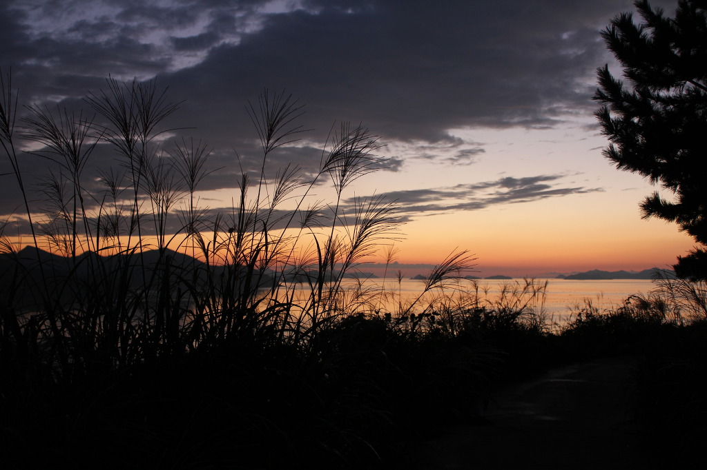 산월에서 바라본  하의도의 하늘 이미지