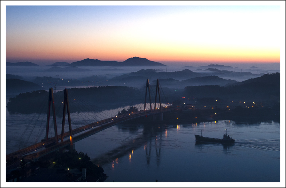 진도대교 일출 첨부#2