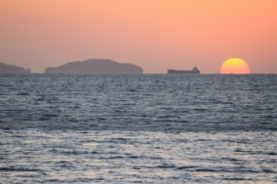 청용안의 노을 이미지