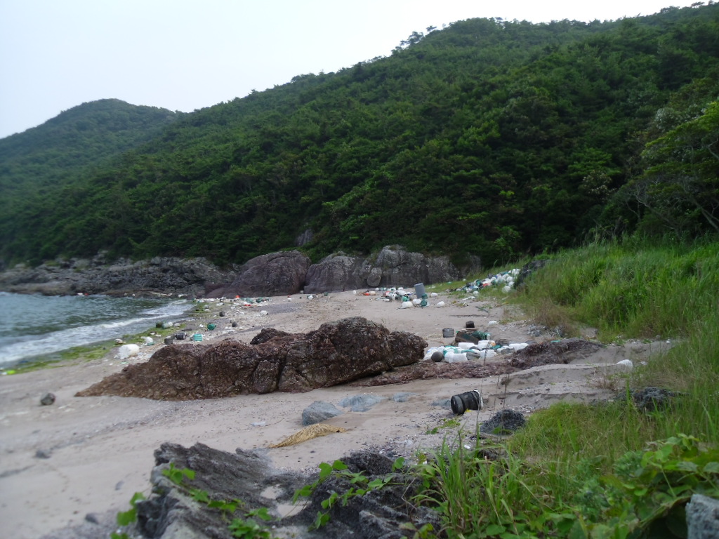 접도웰빙등산로 해안코스 쓰레기 정화 이미지