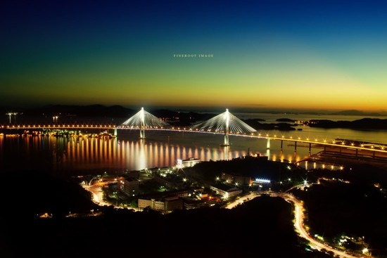 유달산에서본 목포대교 이미지