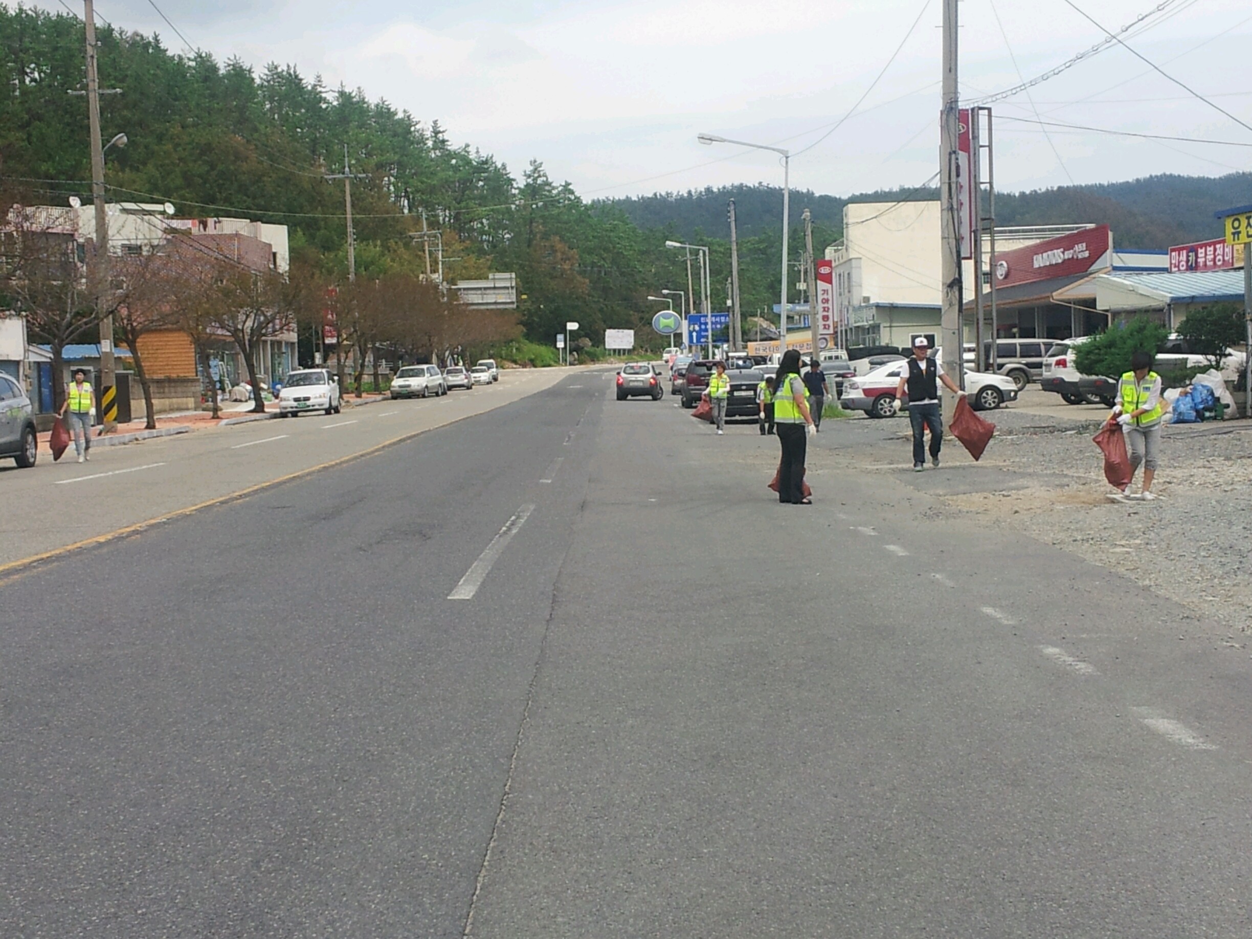 진도군 방범연합회 태풍피해 현장 정화활동 첨부#4