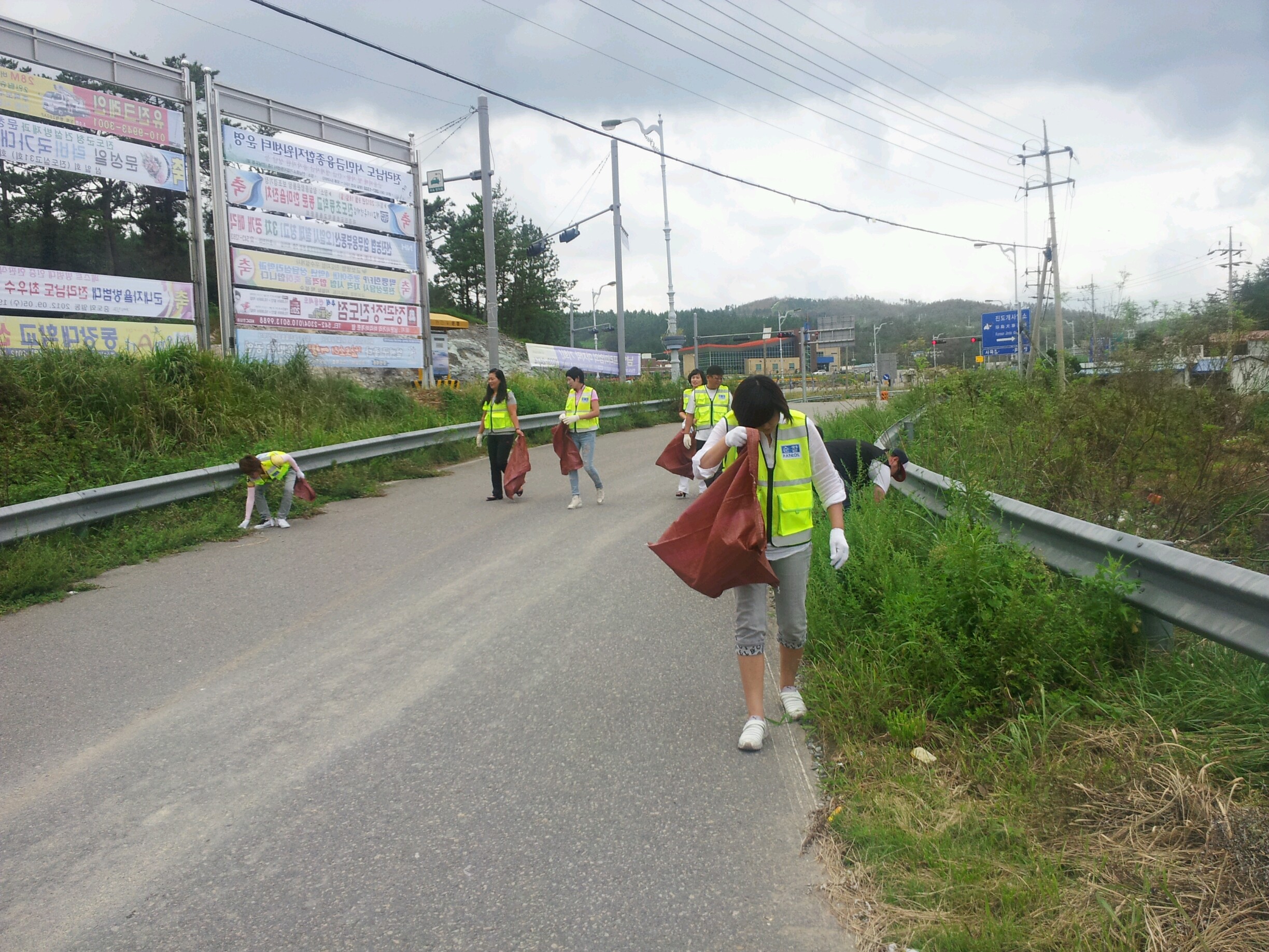 진도군 방범연합회 태풍피해 현장 정화활동 첨부#5