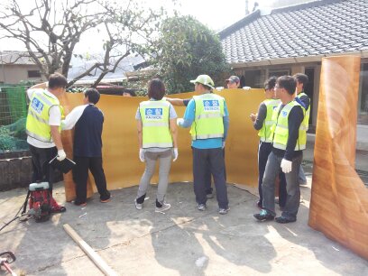 진도군 방범연합회 의신면 창포리 태풍피해현장속으로 ~~ 이미지