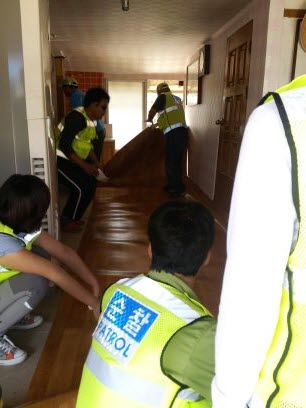 진도군 방범연합회 의신면 창포리 태풍피해현장속으로 ~~ 첨부#4