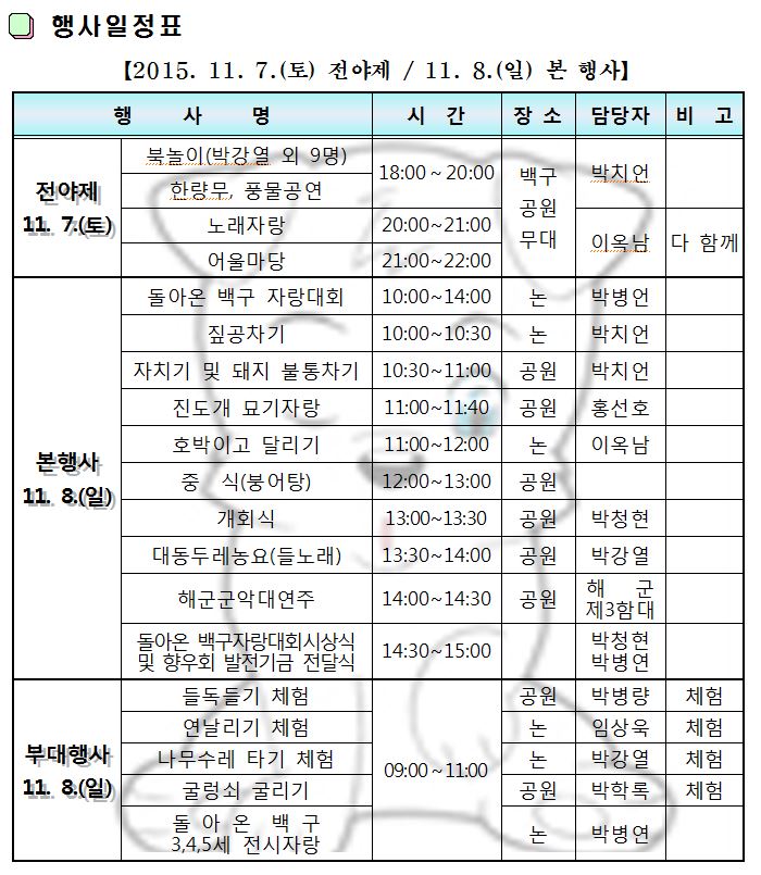 제29회 돈지논배미축제 및 돌아온 백구 자랑대회 첨부#2