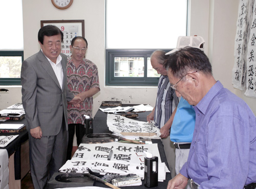 노인복지관 방문 이미지