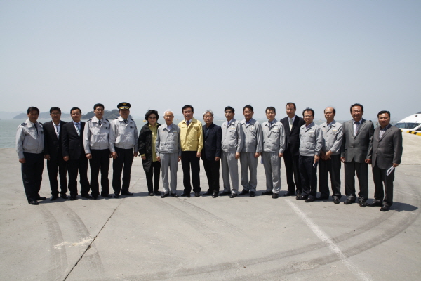 현대 중공업 회장 방문 이미지