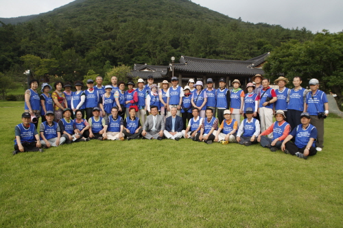 행안부 퇴직자와의 기념 촬영 이미지