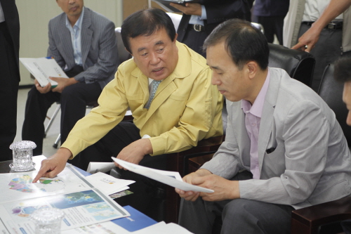 진도항 사업추진 현장방문 이미지