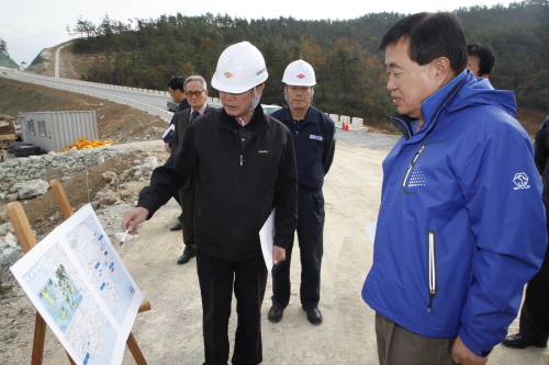 주요 관내사업 현장 방문 이미지