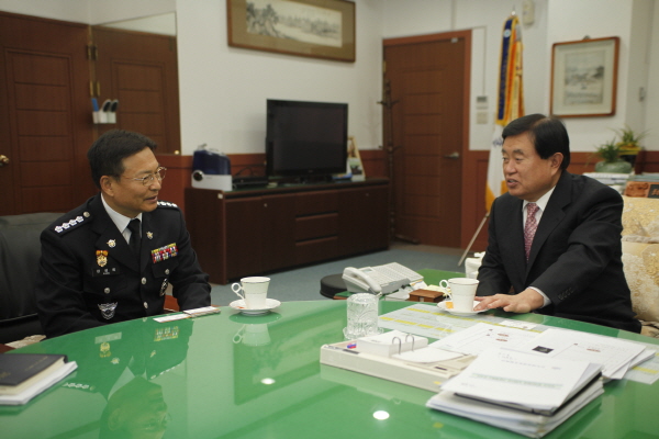 목포해양경찰청장 방문 이미지