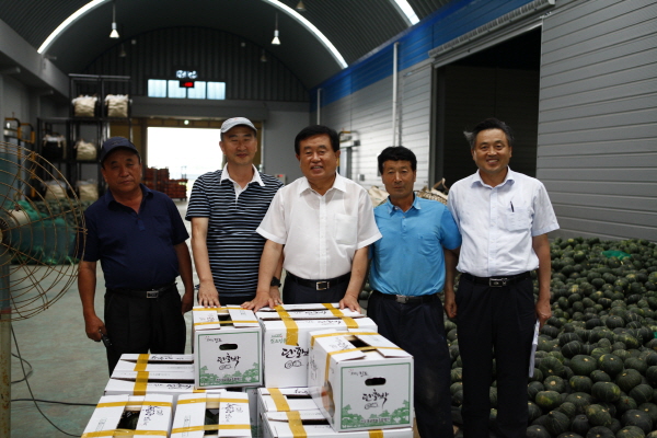 단호박수출현장방문 이미지