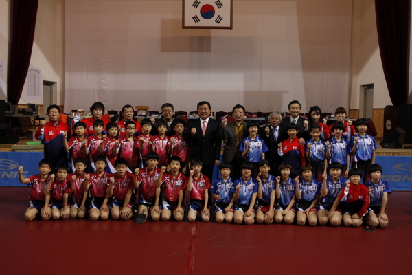 국가대표 꿈나무 탁구선수 동계훈련 이미지