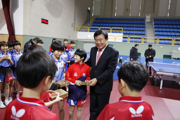 국가대표 꿈나무 탁구선수 동계훈련 첨부#2