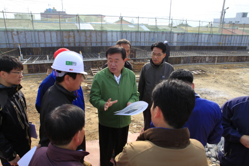 진도읍시가지 개발사업현장 방문 이미지