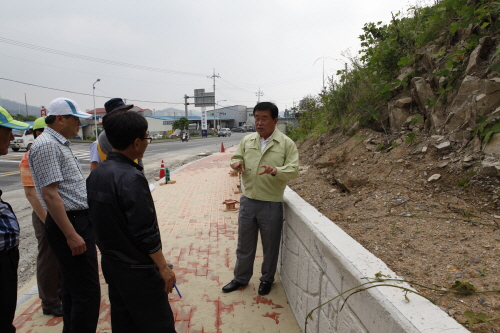 아리랑거리 조성사업 현장방문 이미지