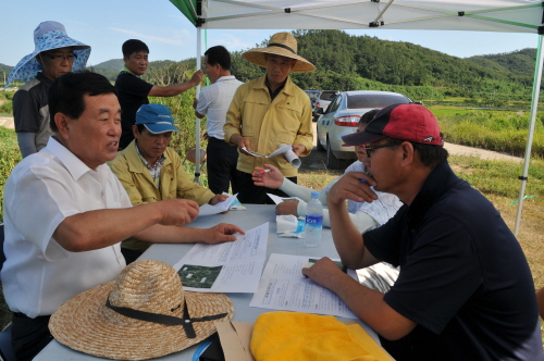 여름철 가뭄현장 방문 이미지