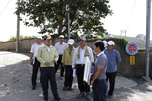 진도읍 지방도 확포장공사 현장방문 이미지