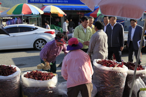 추석맞이 5일시장 방문 이미지