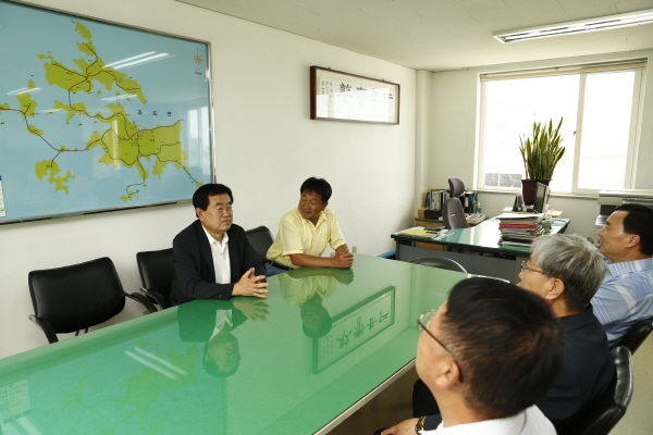 민선6기 출범 조도면 기관,사회단체 방문 이미지