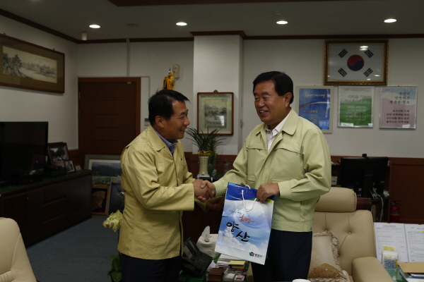 자매결연시 양산시장 방문 첨부#2