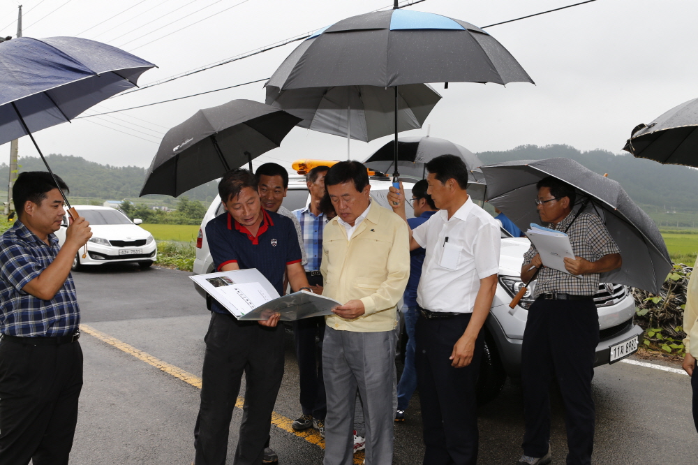 지산면 권역별 종합정비사업 현장 방문 이미지