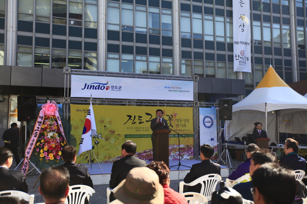 명동성당 국화작품 전시회 이미지