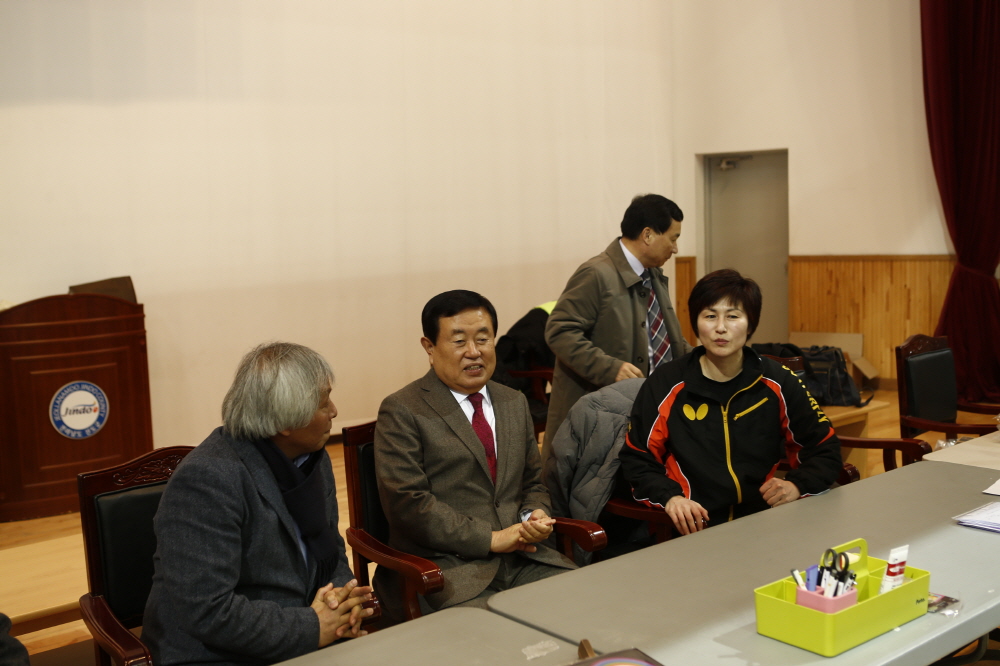 동계합숙훈련 선수단 격려 이미지