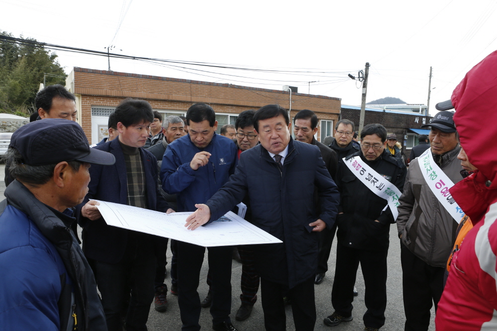 오일시권역종합정비사업 현장방문 이미지