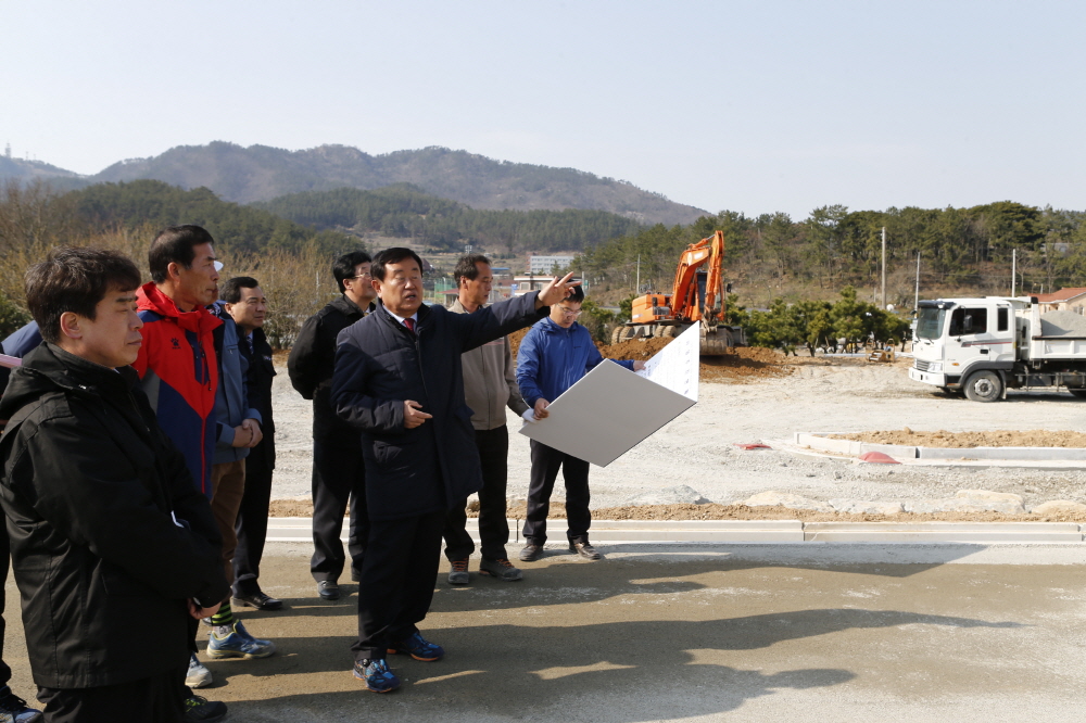 진도읍 주요개발사업 현장방문 이미지