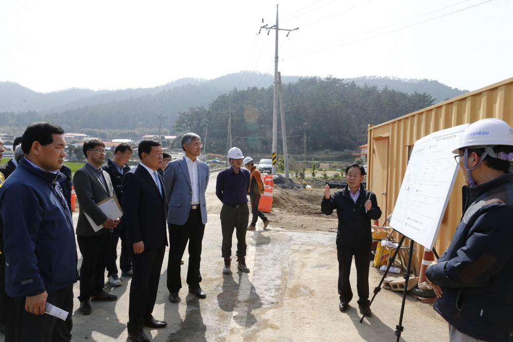 조도면 주요개발사업현장 방문 이미지