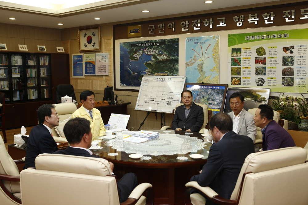 진도, 완도, 해남 윤영일 국회의원당선자 진도군 방문 이미지