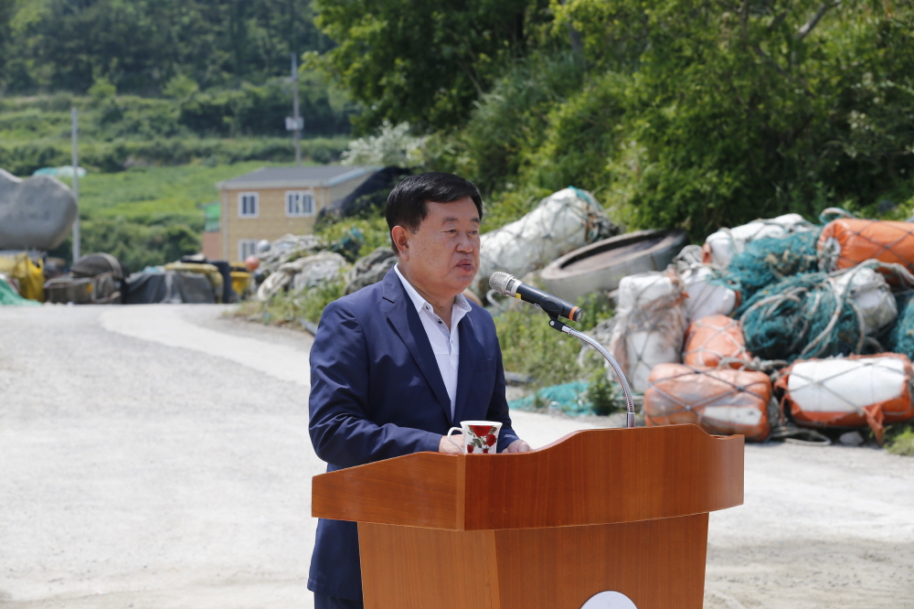 대마도 해역 해삼 씨뿌림 행사 첨부#2