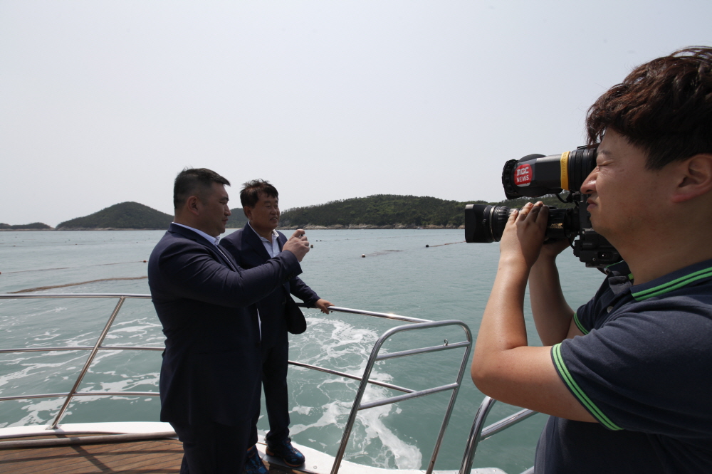 대마도 해역 해삼 씨뿌림 행사 첨부#4