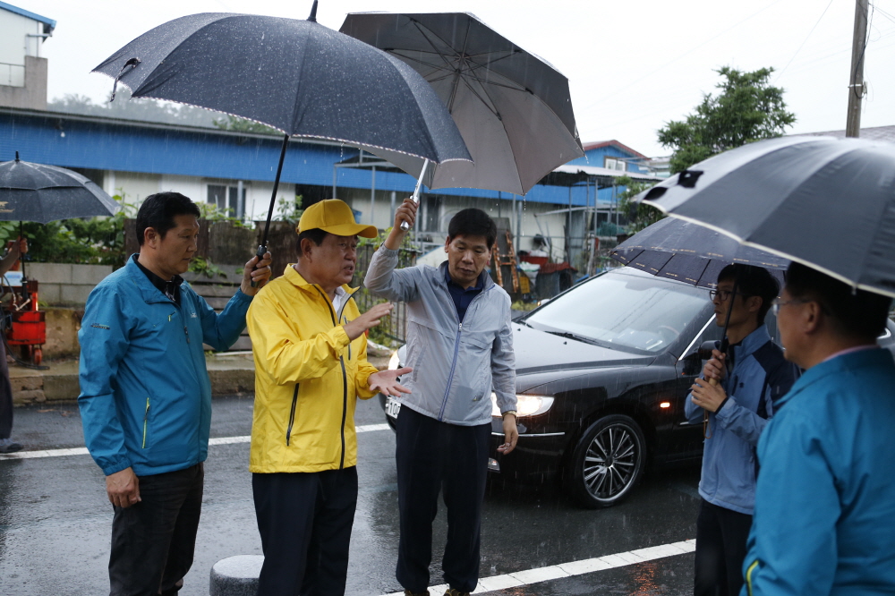 장마철 호우주의보에 따른 침수피해 예상지역 현장 점검 이미지