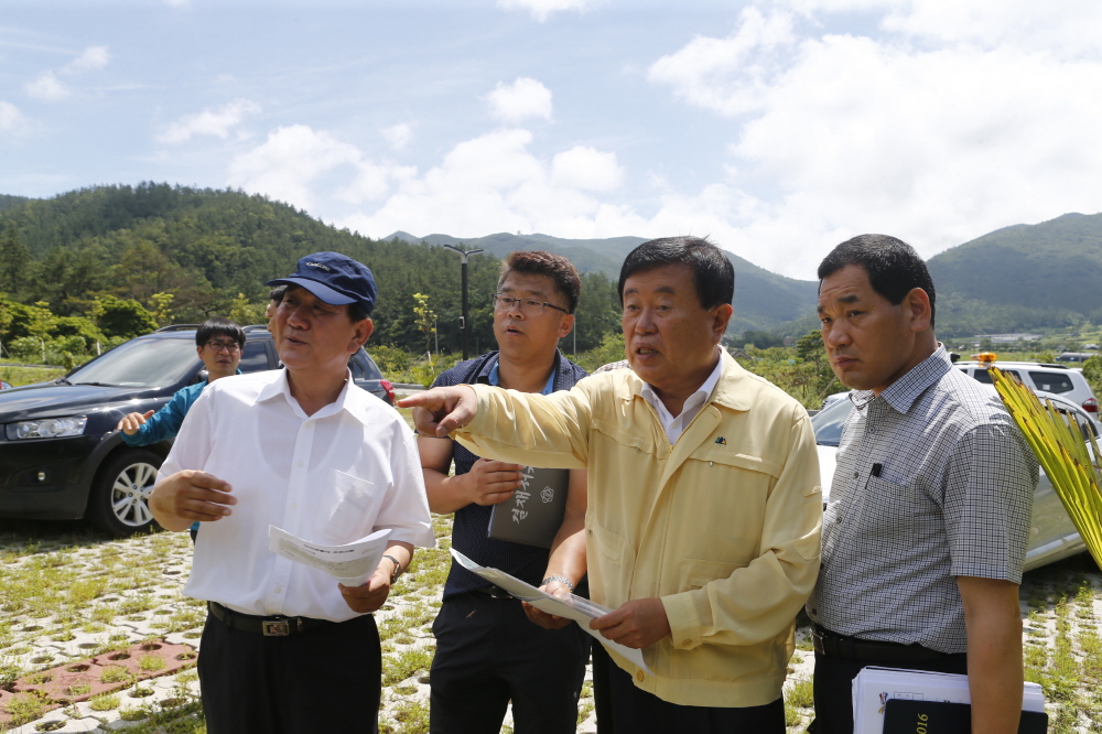삼별초테마공원 오토캠핑장 조성현장 방문 이미지