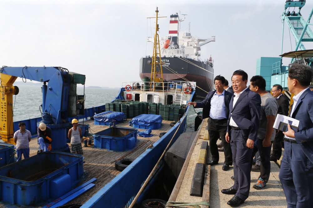 진도전복 중국수출기념행사 이미지