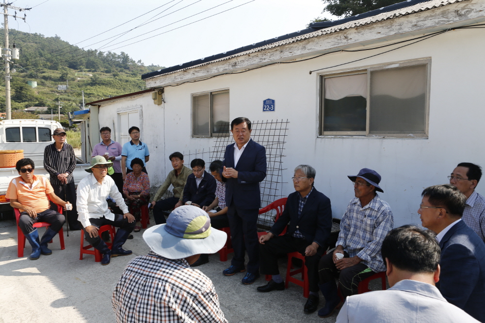 도서낙도 가뭄대책 주민격려 이미지