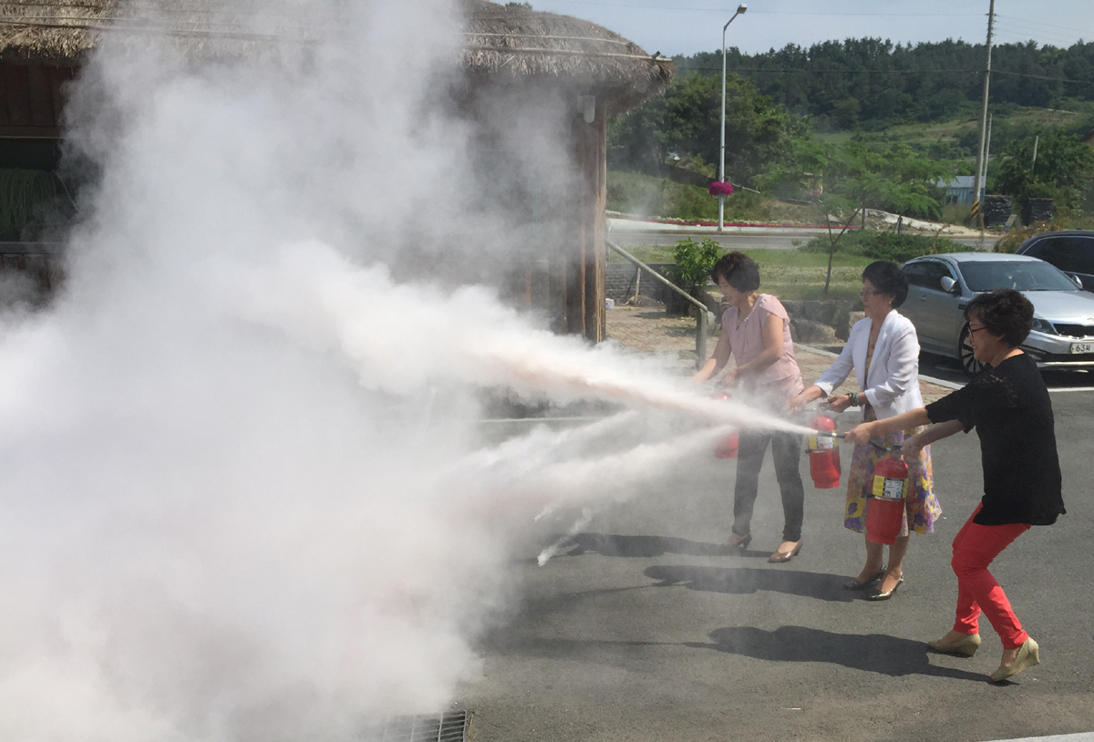 진도군, 재난취약계층 300가구에 소화기 등 기초소방시설 설치 이미지
