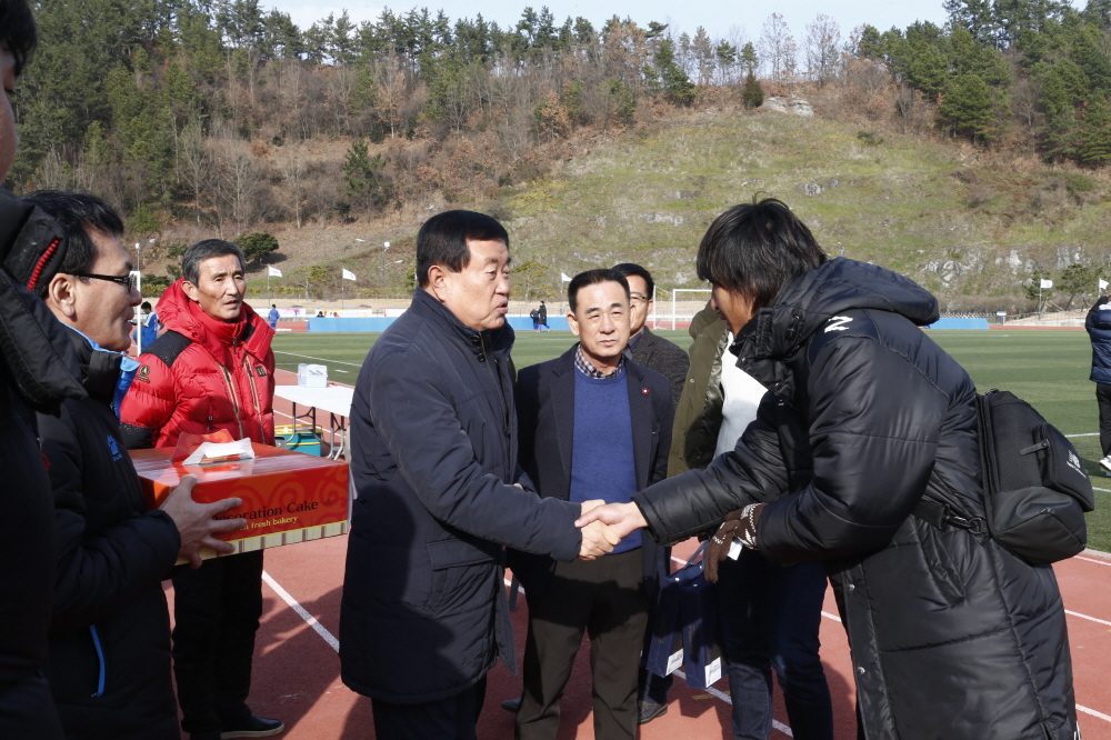제1회 진도아리랑배 U-14 국제축구대회 참가선수단 격려 이미지