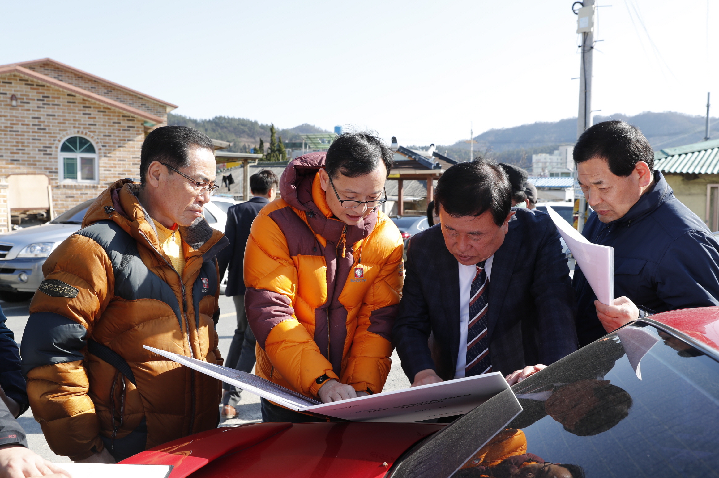 진도읍 종합개발사업현장 방문 이미지