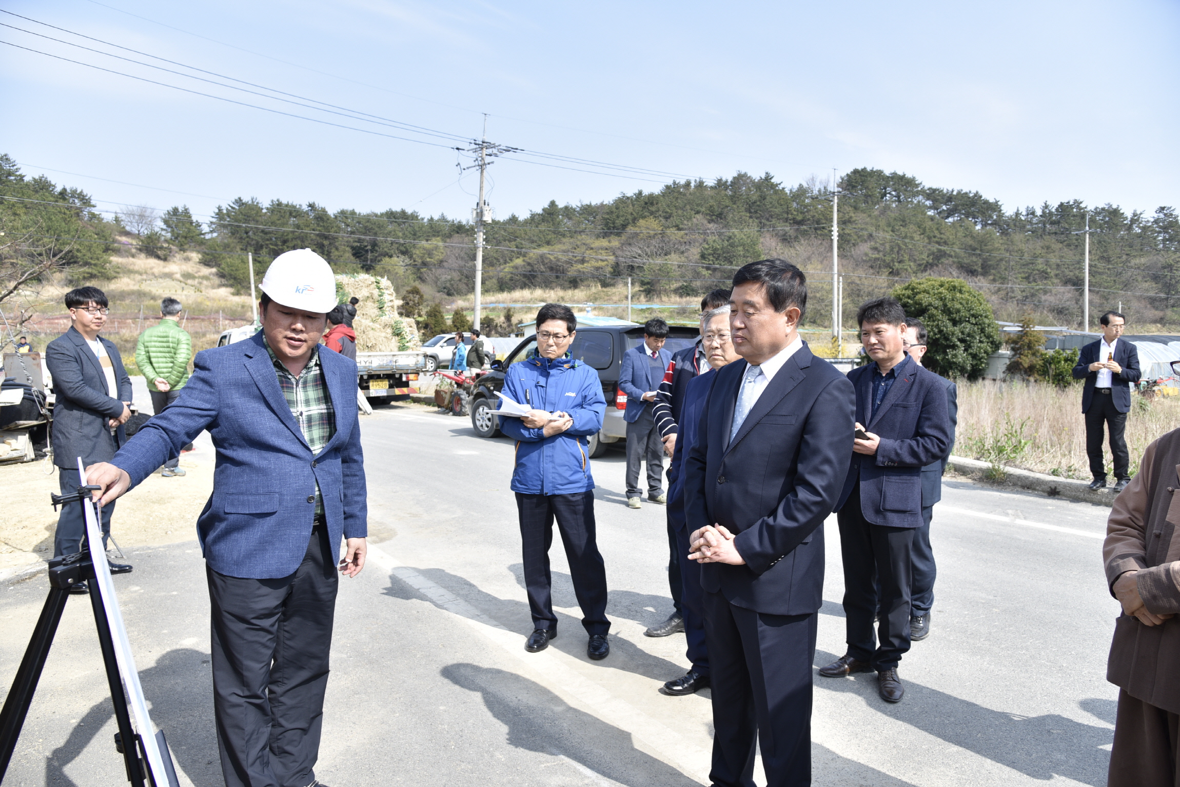 조도면 개발사업현장 방문 이미지