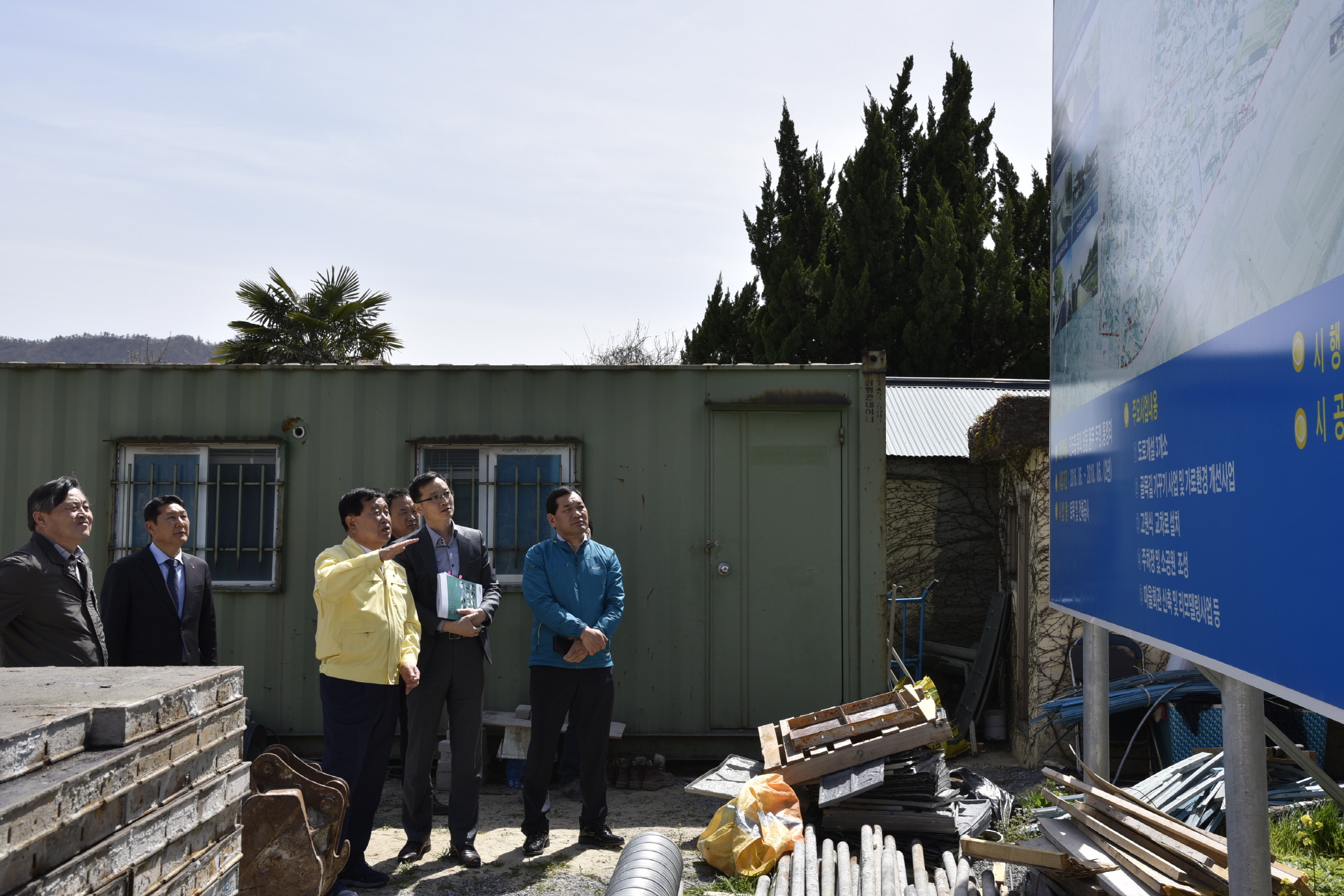 진도읍 개발사업현장 방문 이미지