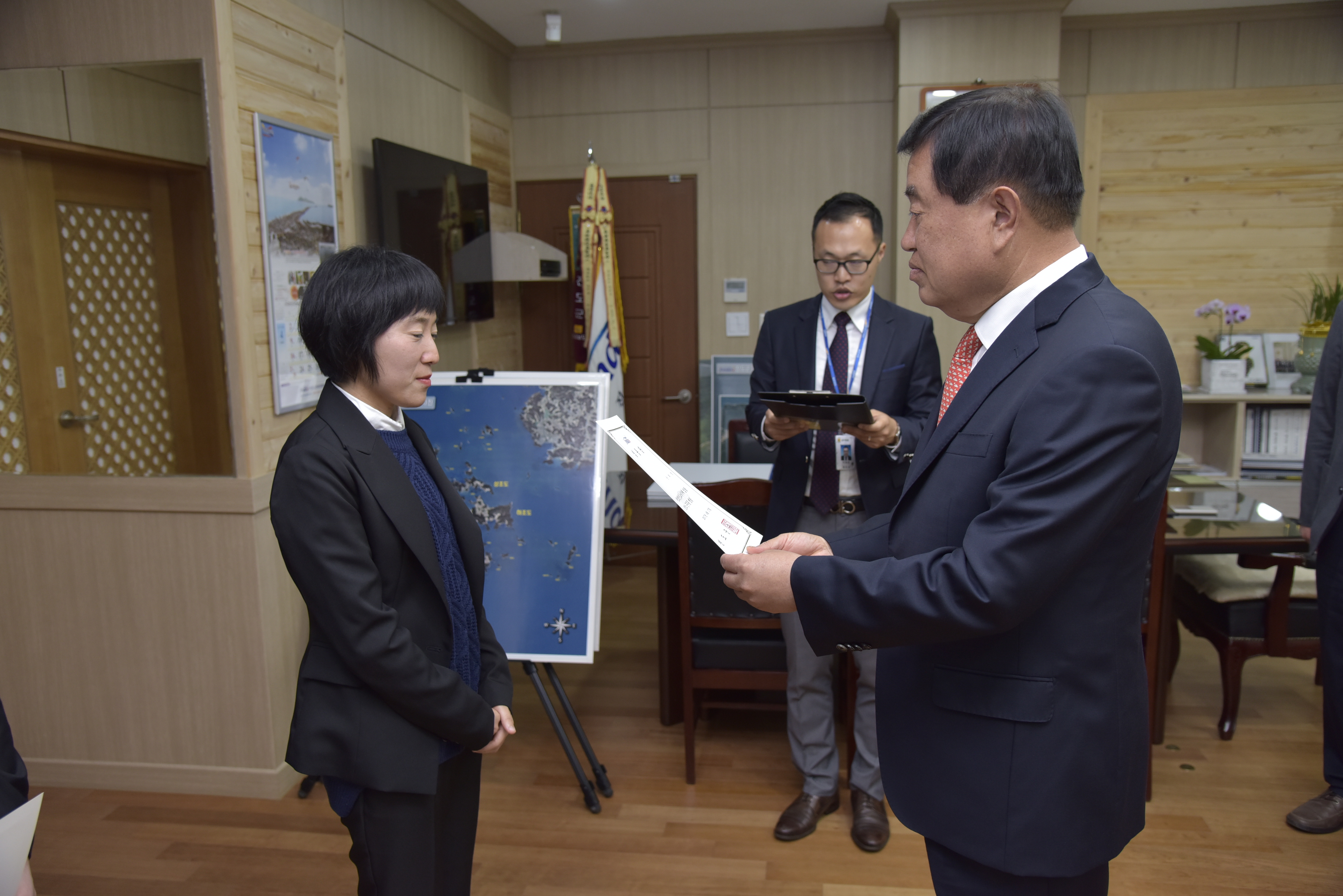 신규직원 사령장 배부 첨부#3