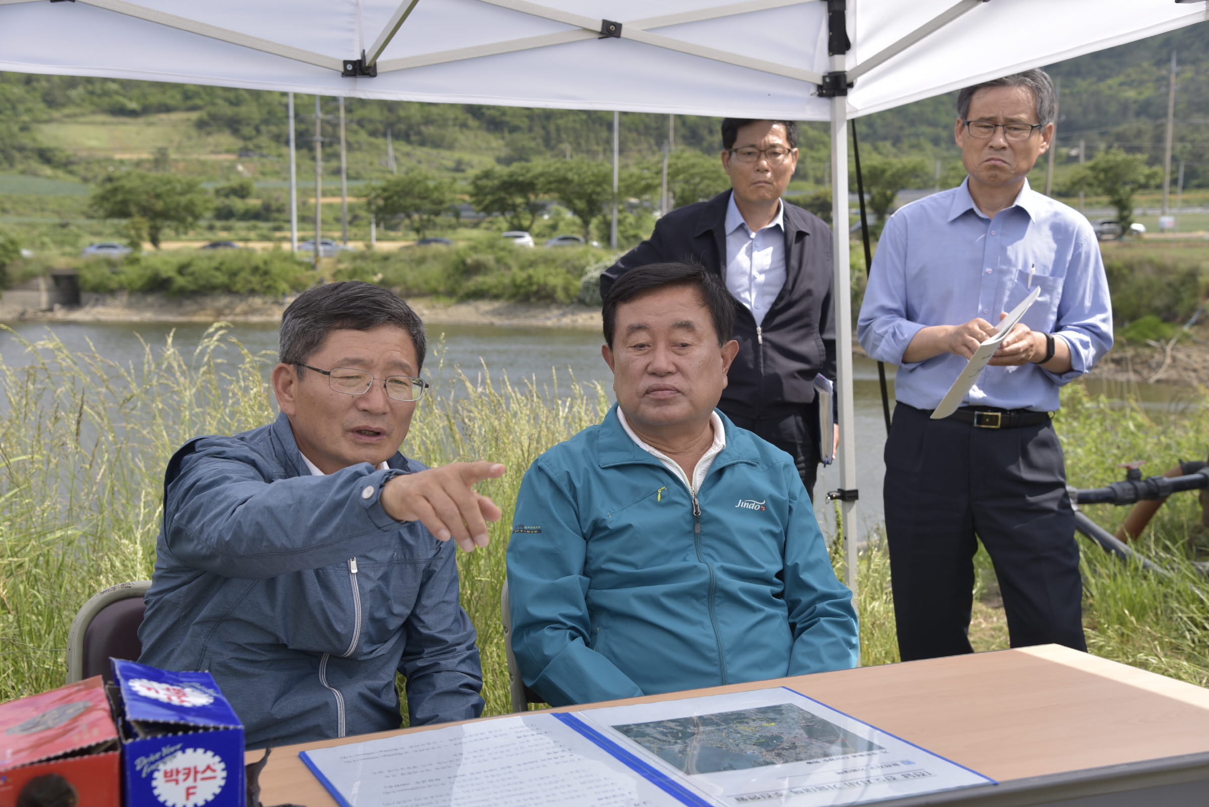 전라남도행정부지사 진도군 가뭄피해현장 방문 이미지