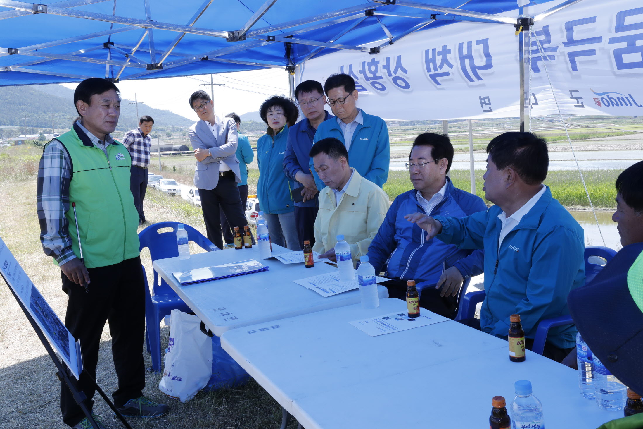 김영록 전국회의원 진도 가뭄피해현장 방문 이미지